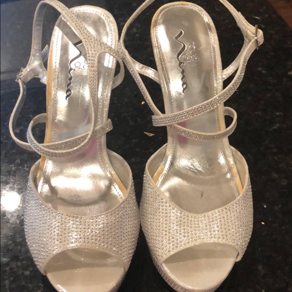 SILVER heels